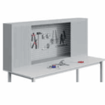 Armoire FOND PLAN DE TRAVAIL À RIDEAUX L2000 P250 H800