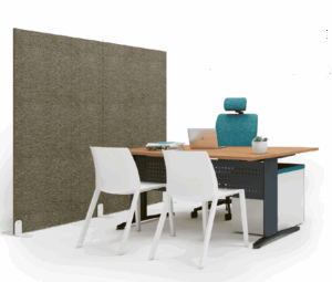 Cloison Acoustique L1000xH1600 coloris OMEGA / NERO – Image 3