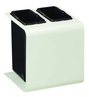 Corbeille de tri sélectif 2x8l yc 5 stickers