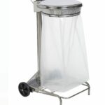 Support Sac Mobile à pédale COLLECROULE - 110L INOX