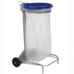 Support Sac Mobile à pédale COLLECROULE - 110L - BLEU CIEL