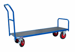 Chariot étroit charges longues, dossier fixe, 1500 x 480 mm, 250 kg