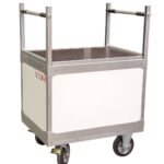 Chariot niveau constant polypropylène, 800 x 600 mm, 100 kg