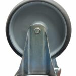 Roues TPE Ø 200 mm, 2 fixes + 2 pivotantes à frein