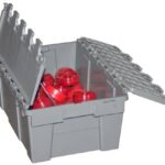 Bac plastique emboitable 600x400x250 mm avec couvercle