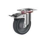 Roues TPE Ø 160 mm, 4 pivotantes à frein