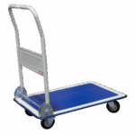 Chariot dossier repliable plateau tôle antidérapant 150 kg