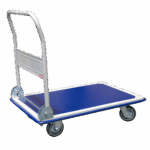 Chariot dossier repliable plateau tôle antidérapant 300 kg