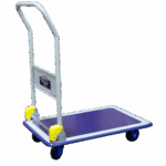 Chariot dossier repliable Prestar® plateau tôle antidérapant 200 kg