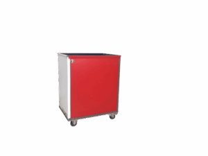 Chariot niveau constant polypropylène, 650 x 450 mm, 50 kg