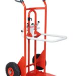 Diable porte-bacs poignées à garde roues PN 250/70 kg