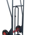 Diable DBA poignées fermées bavette mixte roues IN 350 kg