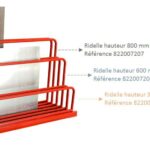 Ridelle hauteur 800 mm pour base 1600 x 500 mm