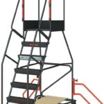 Escabeau à immobilisation automatique, 7 marches, 150 kg