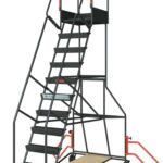 Escabeau à immobilisation automatique, 11 marches, 150 kg
