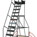 Escabeau à immobilisation automatique, 12 marches, 150 kg