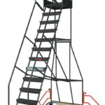 Escabeau à immobilisation automatique, 13 marches, 150 kg