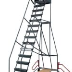 Escabeau à immobilisation automatique, 15 marches, 150 kg