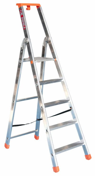 Escabeau aluminium repliable, 8 marches, 150 kg