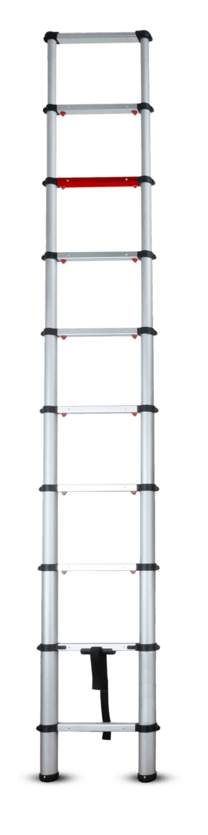 Échelle aluminium télescopique 10 échelons, 150 kg