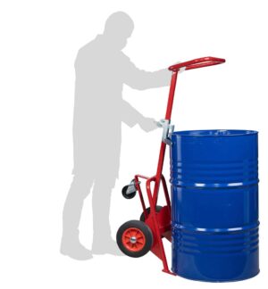 Diable à fût avec béquille roues CC 350 kg – Image 3