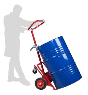 Diable à fût avec béquille roues CC 350 kg – Image 5