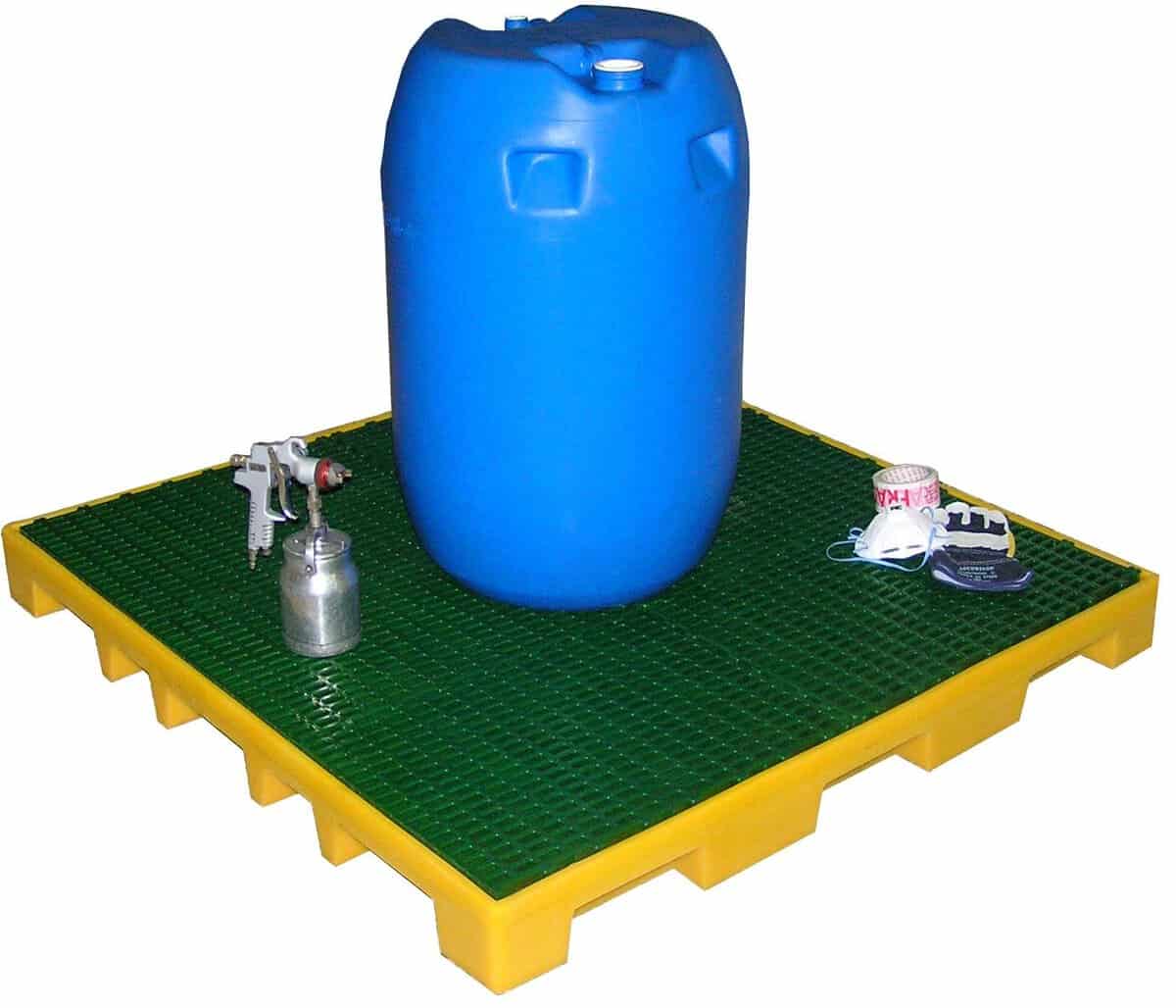 Plateforme basse rétention 120 Litres en PEHD main image 1