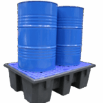 Bac de rétention PEHD recyclé 2 fûts, 240 L