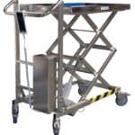 Table élévatrice électrique inox 304 L à vis sans fin, 100 kg