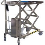 Table élévatrice électrique inox 304 L à vis sans fin, 100 kg