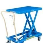 Table élévatrice manuelle Bishamon® simple ciseaux, 300 kg