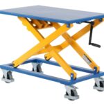 Table élévatrice manuelle à vis sans fin, 950 x 600 mm, 300 kg
