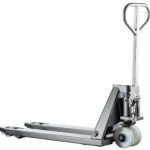 Transpalette manuel inox 304, roues et galets nylon, 2000 kg