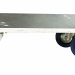Plateau roulant bois glissnot, 600 x 600 mm, roues NT, 500 kg