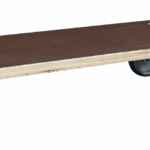 Plateau roulant bois glissnot, 600 x 300 mm, roues TPR, 150 kg