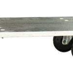 Plateau roulant bois glissnot, 600 x 800 mm, roues NY, 350 kg