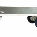 Plateau roulant bois glissnot, 600 x 800 mm, roues NT, 500 kg