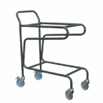 Chariot porte-bacs 2 niveaux, 100 kg
