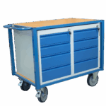 Servante établi équipée, 8 tiroirs, 500 kg