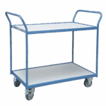 Servante 250 kg 2 plateaux 1000x600 mm mélaminé gris