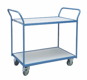 Servante 250 kg 2 plateaux 1000x600 mm mélaminé gris