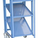 Servante à 3 plateaux inclinables réglables en hauteur, 610 x 410 mm, 200 kg