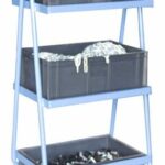 Servante à 3 niveaux avec 3 bacs, 200 kg