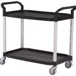 Desserte 2 plateaux plastique, 915 x 520 mm, 250 kg