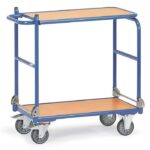 Chariot en tube acier pliable 1140, 2 plateaux