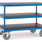 Chariot multifonctions 1.200 kg à 3 plateaux