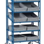 Servante pour bacs 1372 - avec 10 bacs