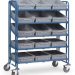 Servante pour bacs 1399 - avec 15 bacs