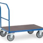 Chariot à dossier de poussée - plateau hydrofuge