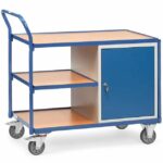 Servante d'atelier 300 kg 1 étagère et 1 placard